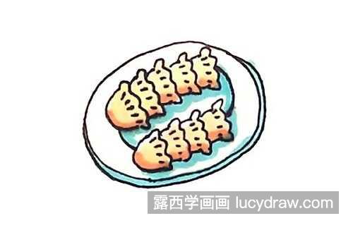 简单又漂亮饺子简笔画图片大全 可爱卡通彩色饺子简笔画画法