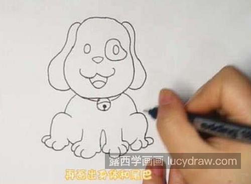 可爱又萌又简单小狗简笔画画法 简单可爱小狗简笔画一步一步教学