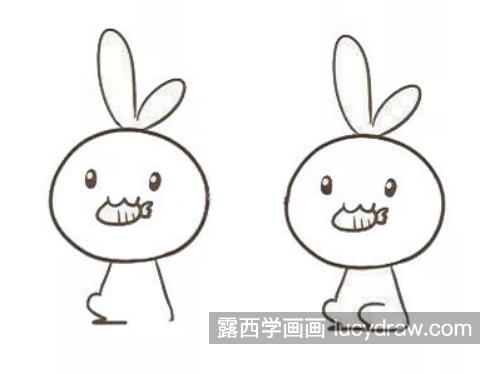 可爱彩色兔子简笔画一步一步教程 简单可爱兔子简笔画怎么画
