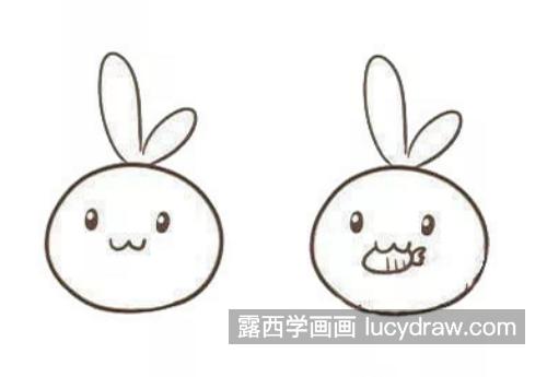 可爱彩色兔子简笔画一步一步教程 简单可爱兔子简笔画怎么画