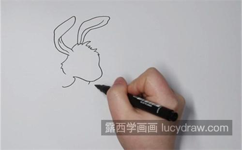 又简单又漂亮小白兔和小灰兔简笔画画法 好看小白兔和小灰兔简笔画怎么画