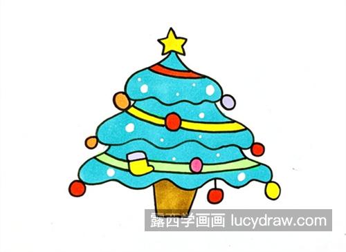 简单又好看圣诞树简笔画带步骤教学 好看又漂亮圣诞树简笔画画法