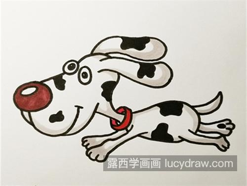 最简单的斑点狗简笔画图片大全 可爱卡通斑点狗简笔画教程