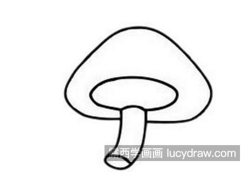 简单又漂亮蘑菇简笔画怎么画 彩色可爱蘑菇简笔画卡通画教学
