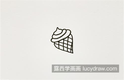 简单又漂亮冰淇淋的简笔画怎么画 最简单的冰淇淋的简笔画教程