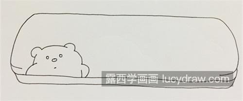 漂亮彩色文具盒简笔画带步骤教程 简单又彩色文具盒简笔画画法