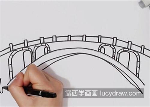 又简单又漂亮小桥的简笔画怎么画 好看简单小桥简笔画教程