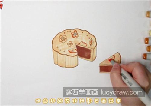 又漂亮又简单月饼简笔画教程 漂亮彩色月饼简笔画画法