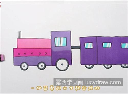 又好看又漂亮火车简笔画一步一步画法 简单又漂亮火车简笔画怎么画