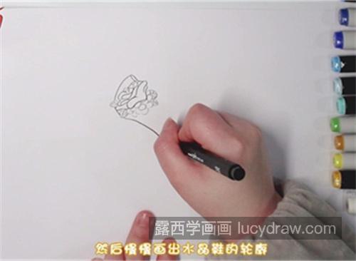 漂亮水晶鞋简笔画图片大全 简单的水晶鞋简笔画画法