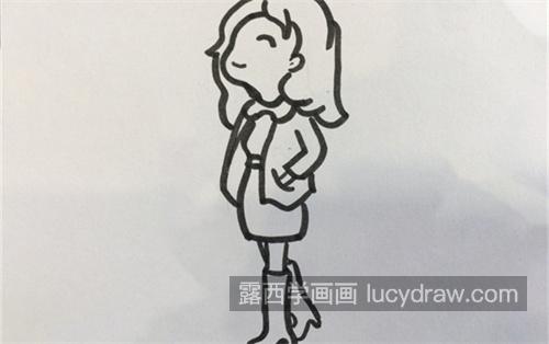 漂亮可爱女人的简笔画教学 简单又可爱女人的简笔画怎么画