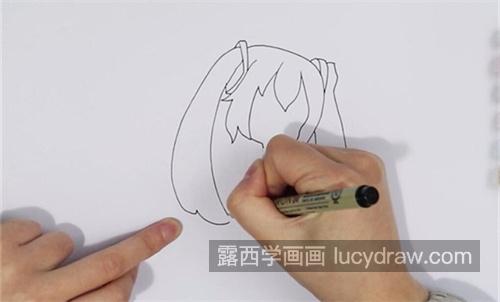 简单彩色初音未来简笔画一步一步教学 q版简单初音未来简笔画教程