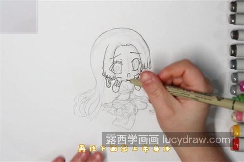 好看又漂亮海贼王女帝简笔画怎么画 彩色海贼王女帝简笔画图片大全