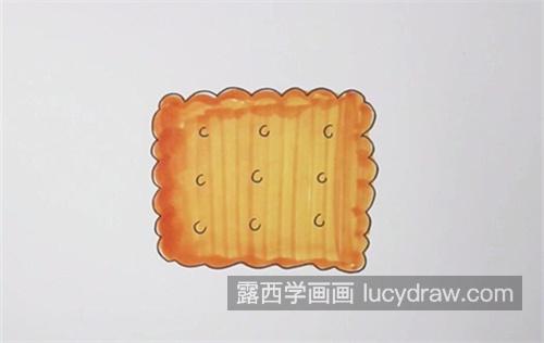 漂亮可爱饼干简笔画一步一步教学 简单又漂亮饼干的简笔画教程