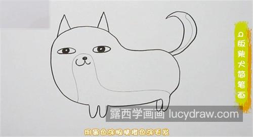 又简单又可爱柴犬简笔画怎么画 可爱呆萌柴犬简笔画图片大全