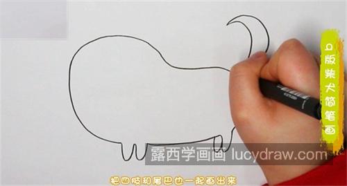 又简单又可爱柴犬简笔画怎么画 可爱呆萌柴犬简笔画图片大全