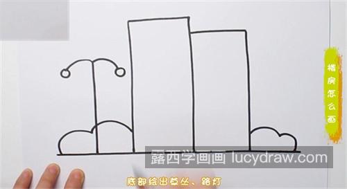 可爱卡通楼房简笔画图片大全大图 高清楼房简笔画图教程