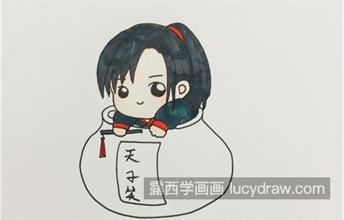 q版简单魏无羡的简笔画教学 好看又简单魏无羡简笔画怎么画