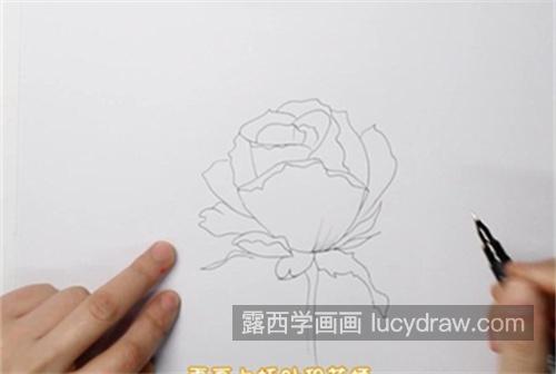 简单好看玫瑰花的简笔画教学 又好看又漂亮玫瑰花简笔画带步骤画法