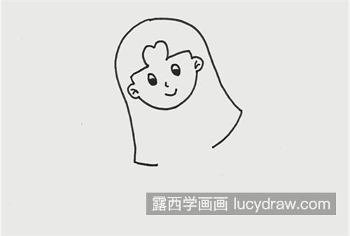 可爱学生少女的简笔画图片大全 简单漂亮少女的简笔画教学