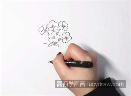 可爱卡通梨花简笔画教学 简单又漂亮梨花简笔画图片大全