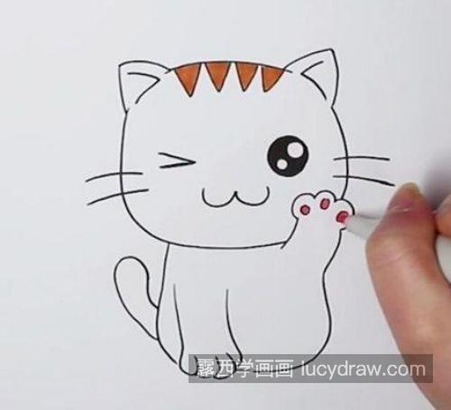 可爱又漂亮小猫咪简笔画怎么画 超萌小猫咪简笔画教学