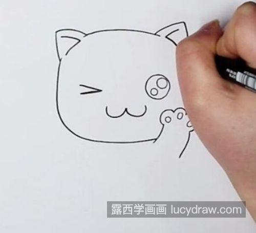 可爱又漂亮小猫咪简笔画怎么画 超萌小猫咪简笔画教学