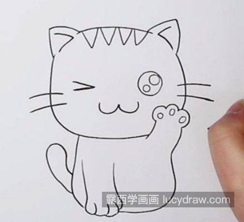 可爱又漂亮小猫咪简笔画怎么画 超萌小猫咪简笔画教学