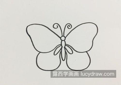 仙气又漂亮蝴蝶简笔画一步一步教程 好看简单漂亮蝴蝶简笔画图片大全