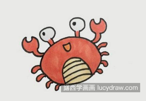 又好看又漂亮螃蟹的简笔画怎么画 简单好看螃蟹简笔画教程