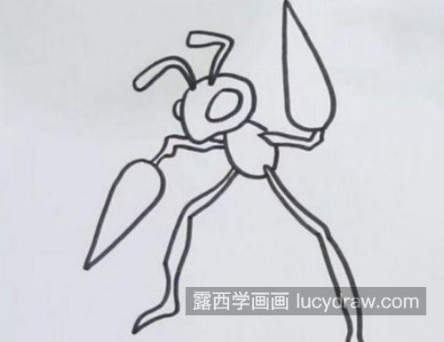 超级大针蜂简笔画怎么画 彩色简单大针蜂简笔画教学