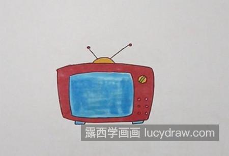 漂亮又简单电视机简笔画图片大全 可爱简单电视机简笔画画法