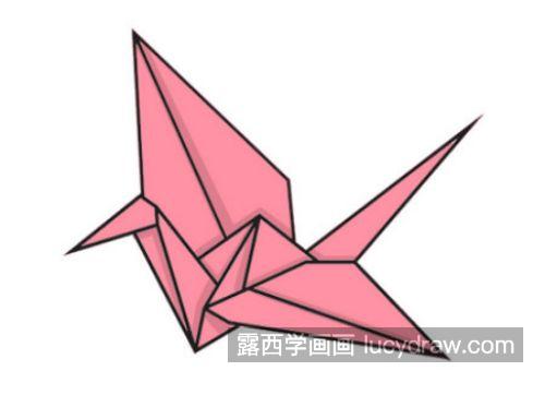 简单彩色千纸鹤的简笔画怎么画 简单又漂亮千纸鹤的简笔画教学
