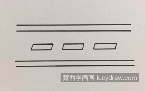 又漂亮又简单马路简笔画怎么画 好看马路简笔画一步一步教学