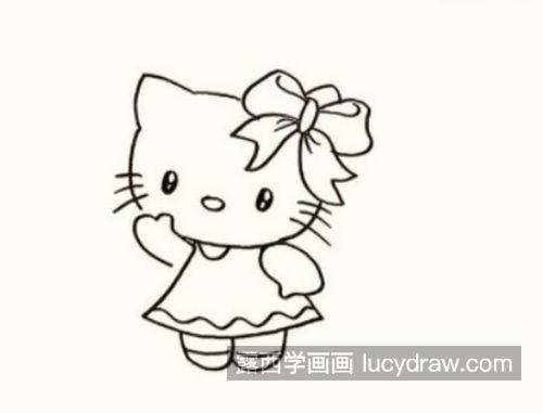 又可爱又漂亮凯蒂猫的简笔画怎么画 简单好看凯蒂猫简笔画画法
