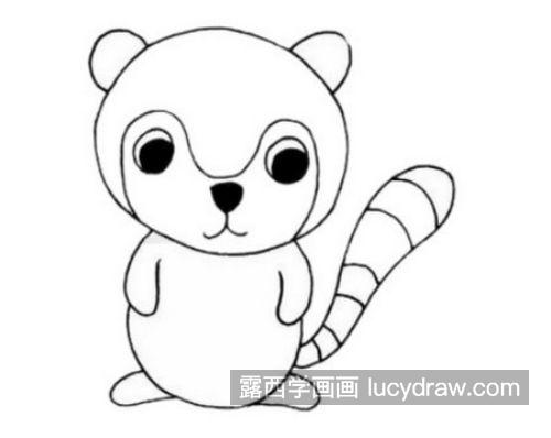 简单又漂亮小熊猫的简笔画图片大全 可爱简单小熊猫的简笔画教学