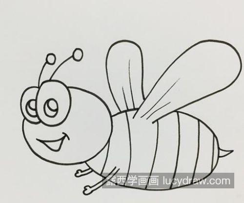 好看简单蜜蜂简笔画带步骤教学 带颜色又漂亮蜜蜂简笔画怎么画