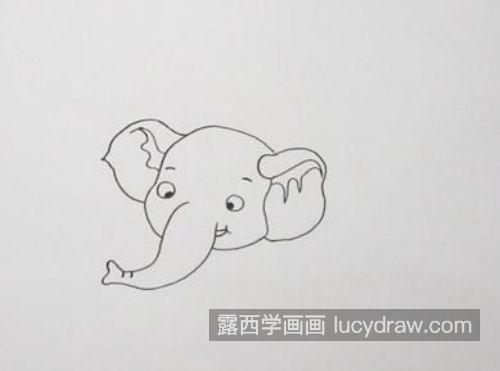 可爱版大象的简笔画怎么画 简单又好看大象的简笔画一步一步教学