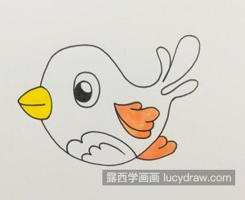 最简单的小鸟简笔画怎么画 简单又漂亮小鸟简笔画儿童画图片教学