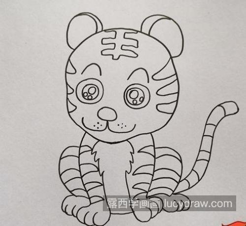 好看还可爱老虎的简笔画带步骤画法 简单又漂亮老虎简笔画教学