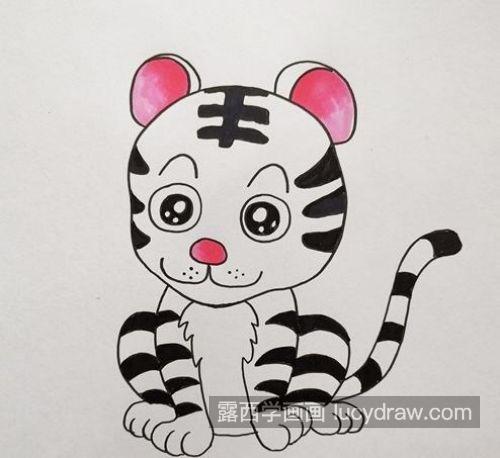 好看还可爱老虎的简笔画带步骤画法 简单又漂亮老虎简笔画教学
