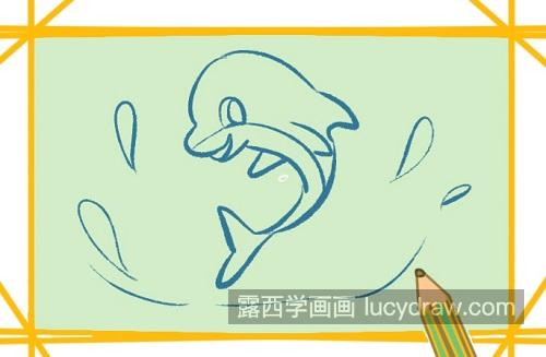 简单又漂亮海豚简笔画图片大全 可爱简单海豚简笔画画法