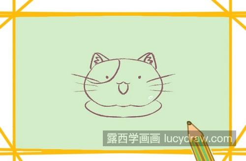 彩色版q版猫咪简笔画画法 可爱卡通猫咪简笔画图片大全