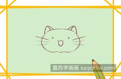 彩色版q版猫咪简笔画画法 可爱卡通猫咪简笔画图片大全