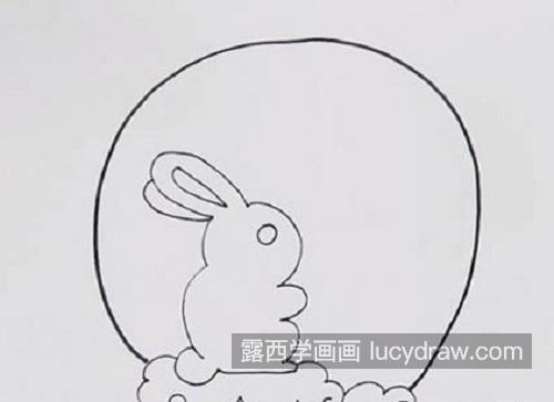 好看简单月兔简笔画带步骤教学 可爱又漂亮月兔简笔画怎么画