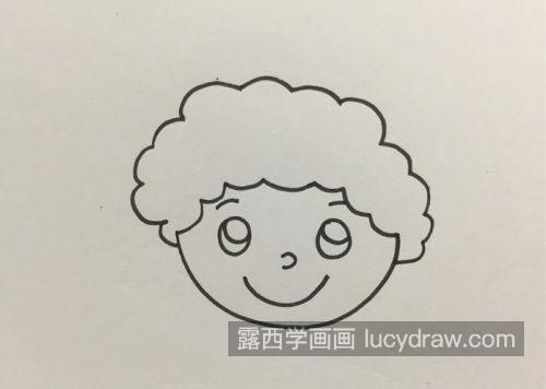 有颜色的小男孩简笔画图片大全 可爱帅气小男孩的简笔画画法