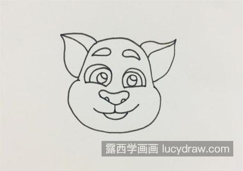 可爱简单汤姆猫的简笔画怎么画 简单又好看汤姆猫的简笔画图片画法