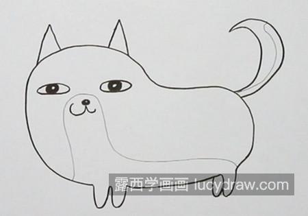 可爱呆萌柴犬的简笔画图片大全 萌萌哒柴犬的简笔画画法