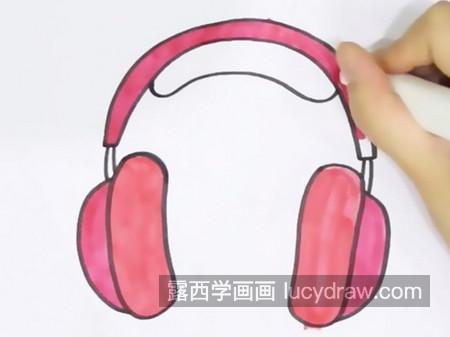 可爱彩色耳机简笔画图片大全 简单又好看耳机简笔画画法