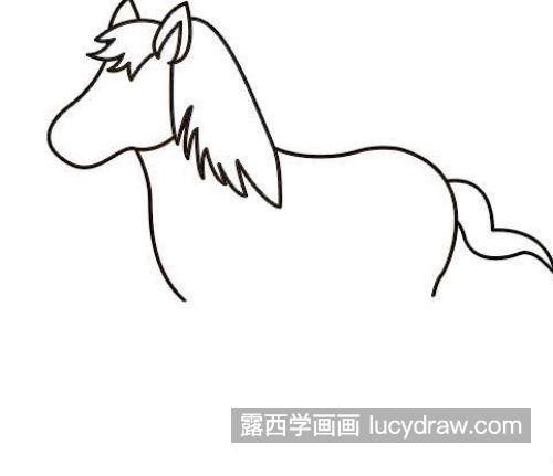 最简单的小马的简笔画怎么画 简单又可爱小马简笔画画法